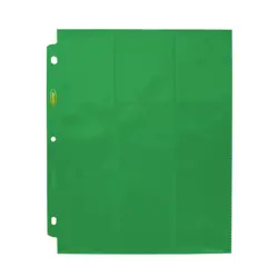 10 BCW Side Loading 18 Pocket Album Pages Green Binder Page Trading Cards MTG - Image 2