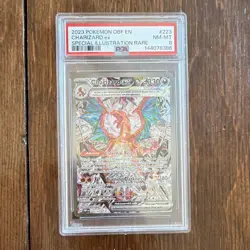 Pokemon Charizard ex 223/197 Obsidian Flames Illustration Rare Holo PSA 8 - Image 1