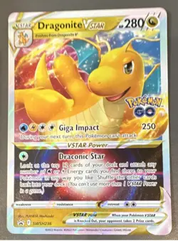 Pokemon TCG Dragonite VSTAR SWSH236 Promo Holo 280 HP English Pokemon GO - Image 1