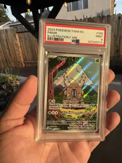 Pokemon Pinsir 168/167 Sv06 Twilight Masquerade Illustration Rare Holo PSA 9 - Image 1