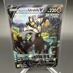 Pokemon TCG Rapid Strike Urshifu V Alt Art 153/163 Battle Styles - Image 1