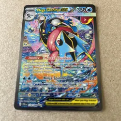 Pokemon Mega Greninja EX 116/086 Secret Rare Full Art Holo, chaos rising - Image 2