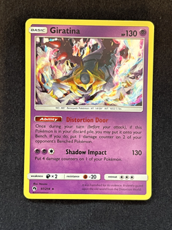 Giratina 97/214 S&M: Lost Thunder Holo Pokemon Card - Image 1