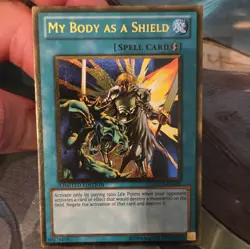 Yu-Gi-Oh! My Body as a Shield Spell Limited Edition Gold Series GLD3-EN041 Kona… - Image 1