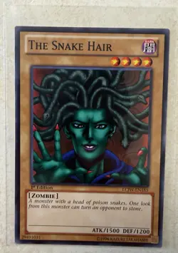 YUGIOH THE SNAKE HAIR COMMON 1ST EDITION NM LCJW-EN185 - Image 1