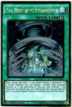 The Monarchs Stormforth - PGL3-EN085 - Gold Rare - 1st Edition Near Mint Yugioh - Image 1