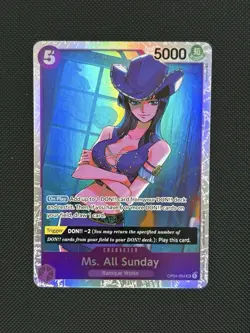 Ms. All Sunday OP04-064 - One Piece TCG - SR Near-Mint Super Rare Foil English - Image 1