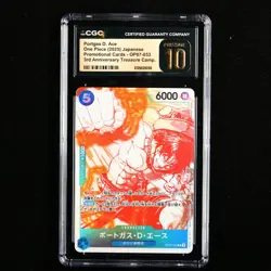 CGC 10 PRISTINE 2025 One Piece 3rd Anni JPN Portgas D. Ace OP07-053 R - Image 1