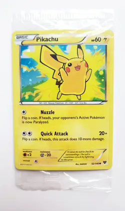 Pokemon Card - Pikachu XY 42/146 - Holo Movie Promo - Factory Sealed - Image 1