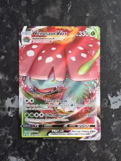 Pokemon TCG Venusaur VMAX SWSH102 Black Star Promo Card LP/NM Condition - Image 1