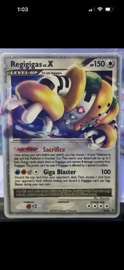 Pokemon TCG 2008 Vintage Palkia LV.X Holo Rare Card 106/106 with rigigigas - Image 2