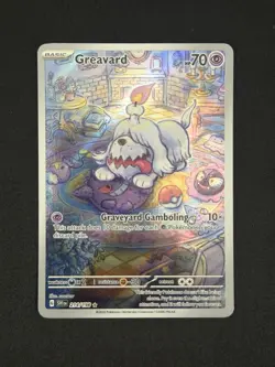 Pokemon Greavard 214/198 SV01 Illustration Rare Holo Basic 70 HP Card - Image 1