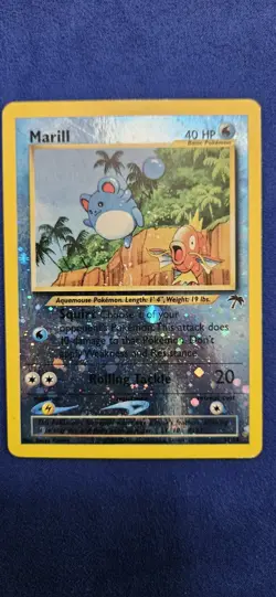 Pokemon Marill TCG Reverse Holo Card 11/18 Southern Islands MP - Image 1