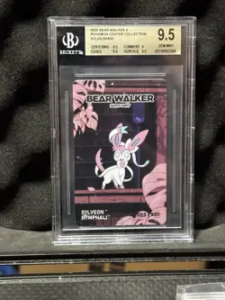 2025 POKEMON CENTER X BEAR WALKER COLLECTION CARDS SYLVEON 003/930 BGS 9.5 - Image 1