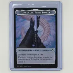 Icingdeath, Frost Tongue Token 2 NM T Adventures in the Forgotten Realms MTG - Image 1