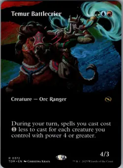 Temur Battlecrier (Borderless) 372 - Tarkir: Dragonstorm NM - MTG TCG - Image 1