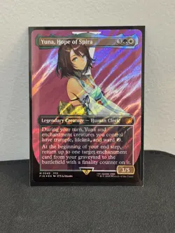 Yuna, Hope of Spira (Borderless) Final Fantasy Foil - Image 1