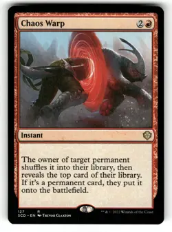 Chaos Warp NM Starter Commander Decks 127 MTG Regular Rare - Image 1