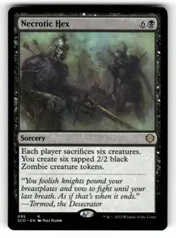 Necrotic Hex NM Starter Commander Decks 95 MTG Regular Rare - Image 1