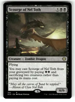 Scourge of Nel Toth NM Starter Commander Decks 104 MTG Regular Rare - Image 1
