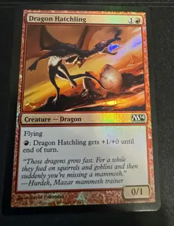 Dragon Hatchling *FOIL* M14 2014 Core Set Magic the Gathering MTG - Image 1