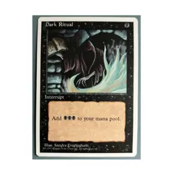 Dark Ritual MTG Ice Age Vintage Old Border NM Magic The Gathering - Image 1