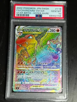 PSA 10 Gem Mint Charizard VSTAR HR 118/100 s9 Star Birth Pokemon Card Japanse - Image 1