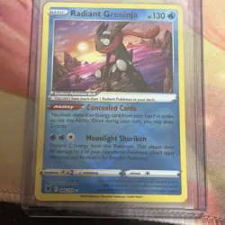 Radiant Greninja 046/189 SWSH10: Astral Radiance NM Pokemon TCG Card - Image 1