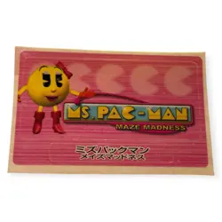 Sony PlayStation 2 PS2 Ms. Pac-Man: Maze Madness Memory Card Sticker - Image 1