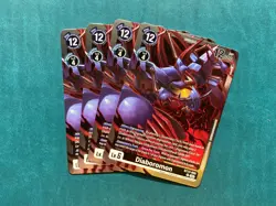 Diaboromon BT17-059 Playset Secret Crisis Digimon Card Game x4 - Image 1