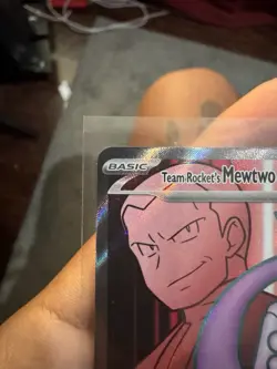 Pokemon TCG Destined Rivals Team Rockets Mewtwo EX Ultra Rare Card 213/182 - Image 5