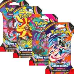 2026 Pokemon TCG Chaos Rising Sleeved Booster Pack - LOT OF 4 - Factory Sealed - Image 1