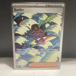 Pokemon TCG Ascended Heroes Surfer 293/217 Special Illustrated Rare SIR English - Image 1