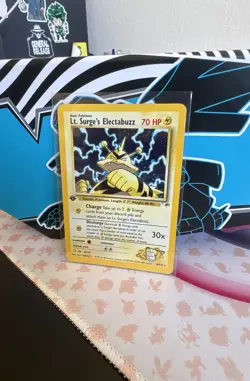 Lt. Surge's Electabuzz 006/132 Gym Heroes Pokemon Holo 1st edition - Image 2