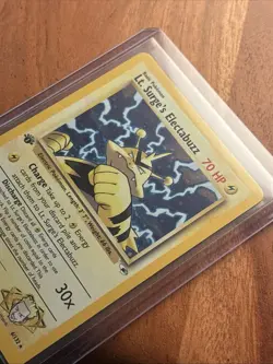 Lt. Surge's Electabuzz 006/132 Gym Heroes Pokemon Holo 1st edition - Image 5