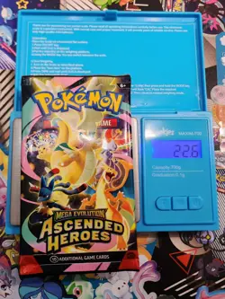 EXTREMELY HEAVY! 22.6g GOD PACKUUU Ascended Heroes Pokemon TCG Booster (SEALED) - Image 1