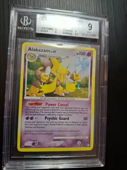 Alakhazam Simsala Pokemon Mysterious Treasures #2 BGS 9 PSA Holo Mint - Image 1