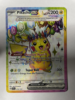 Pokemon TCG Pikachu Ultra Rare 219/191, Surging Sparks (NM-MT) - Image 1