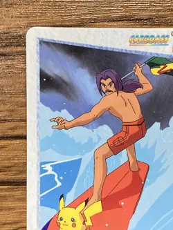 Pokemon Carddass Card 156 Surfer & Blue Eye Pikachu Anime Collection - Image 3