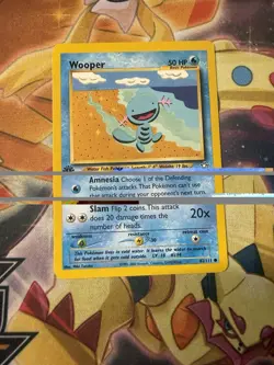 Pokemon TCG - Wooper - 82/111 - Common 1st Edition - Neo Genesis [Near Mint] - Image 1
