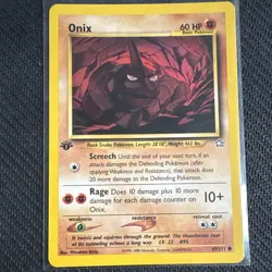Pokemon TCG Neo Genesis Onix 69/111 1st Edition Regular Basic 60HP Rare - Image 1