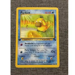 1999 Pokemon TCG Psyduck 53/62 Fossil 1st Edition Basic 50 HP English Regular - Image 1