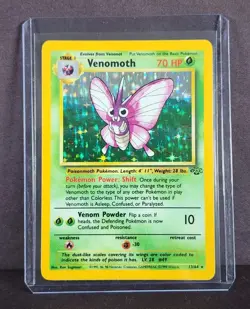 NM - 1999 Pokemon TCG Jungle Venomoth Holo Unlimited Rare 13/64 Vintage - Image 1
