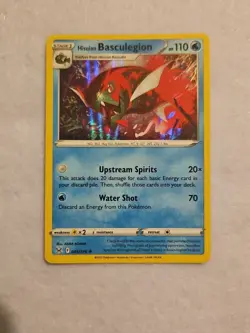Hisuian Basulegion 045/196 Lost Origins Pokemon Holo Foil Rare - Image 1