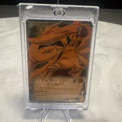 Naruto CCG The Nine-Tailed Fox Spirit Card Super Rare Foil English 1st EDITION - Image 1