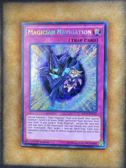 Yugioh Magician Navigation MP17-EN110 Secret Rare 1st Ed NM - Image 1