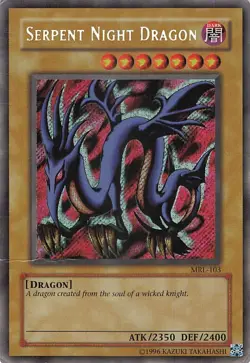 Yu-Gi-Oh! TCG Normal Serpent Night Dragon Serpent Night Dragon Secret Rare Holo - Image 1