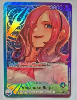 ONE PIECE TCG VINSMOKE REIJU Leader Alt Art ENGLISH OP06-042 Near Mint - Image 1