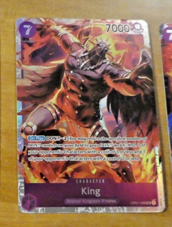ONE PIECE ENGLISH CARD HOLO GAME CARTE King OP01-096 ERRATA TCG EN NEUF - Image 1
