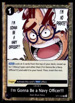One Piece A Fist of Divine Speed I'm Gonna Be a Navy Officer!!! 4 card lot - Image 1